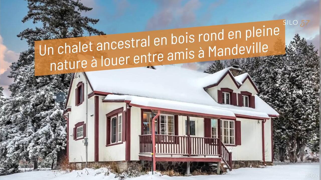 Un chalet ancestral en bois rond en pleine nature à louer entre amis à Mandeville
