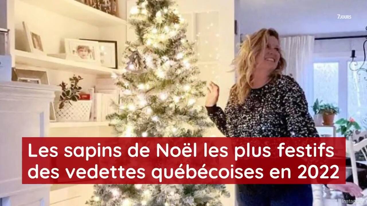 Les sapins de Noël les plus festifs des vedettes québécoises en 2022