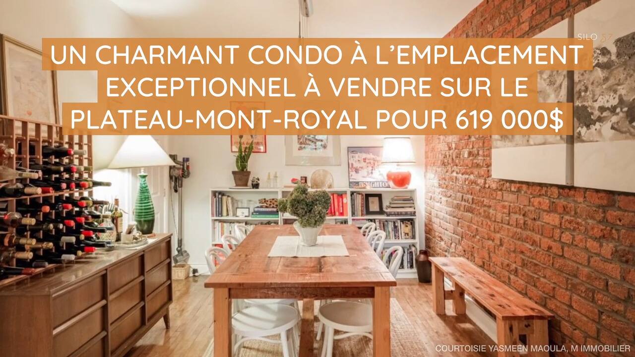 Un charmant condo à l'emplacement exceptionnel à vendre sur Le Plateau-Mont-Royal pour 619 000$