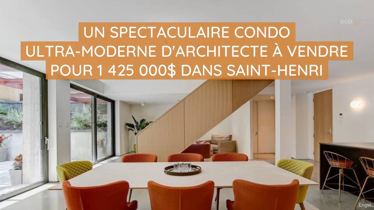 Un spectaculaire condo ultra-moderne d'architecte à vendre pour 1 425 000$ dans Saint-Henri