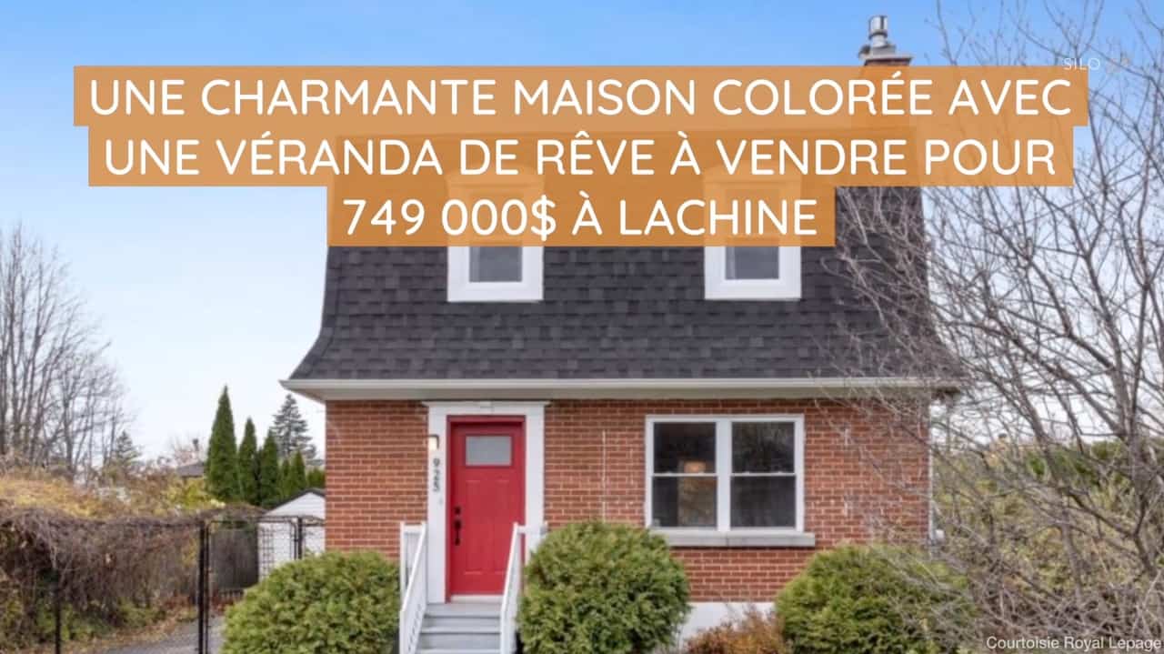 Une charmante maison colorée avec une véranda de rêve à vendre pour 749 000$ à Lachine