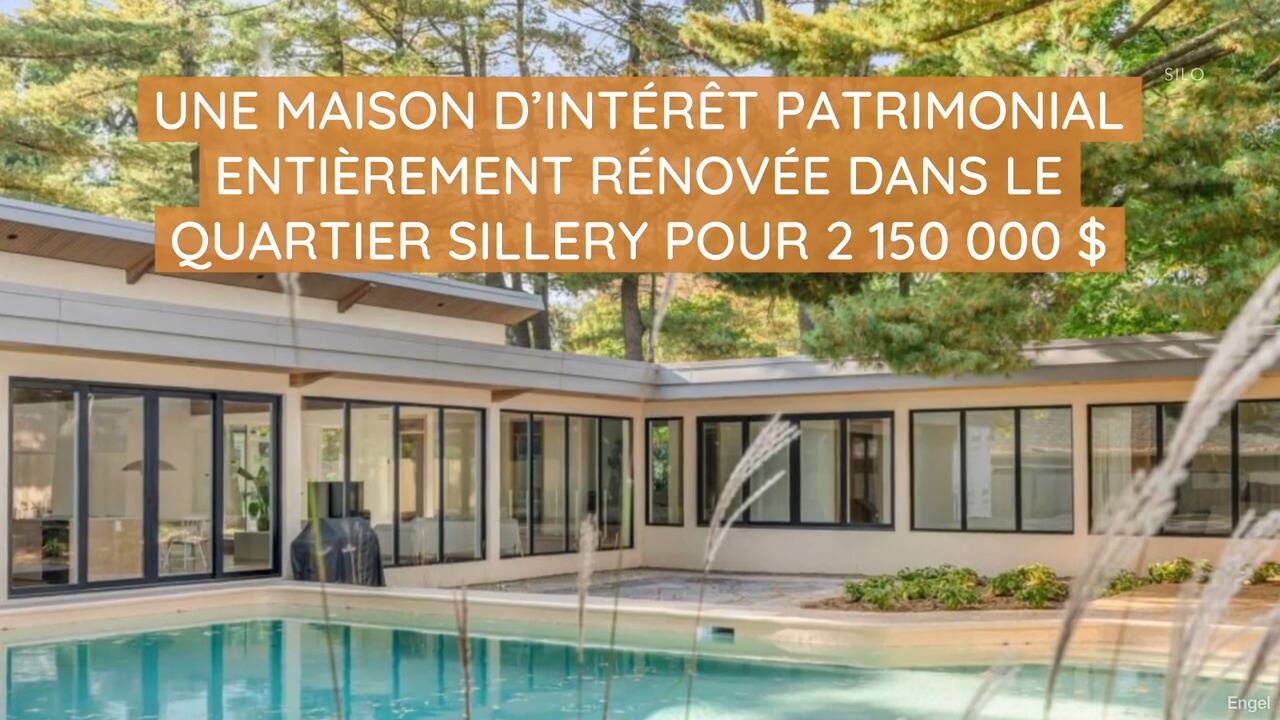 Une maison d'intérêt patrimonial entièrement rénovée dans le quartier Sillery à Québec pour 2 150 000$