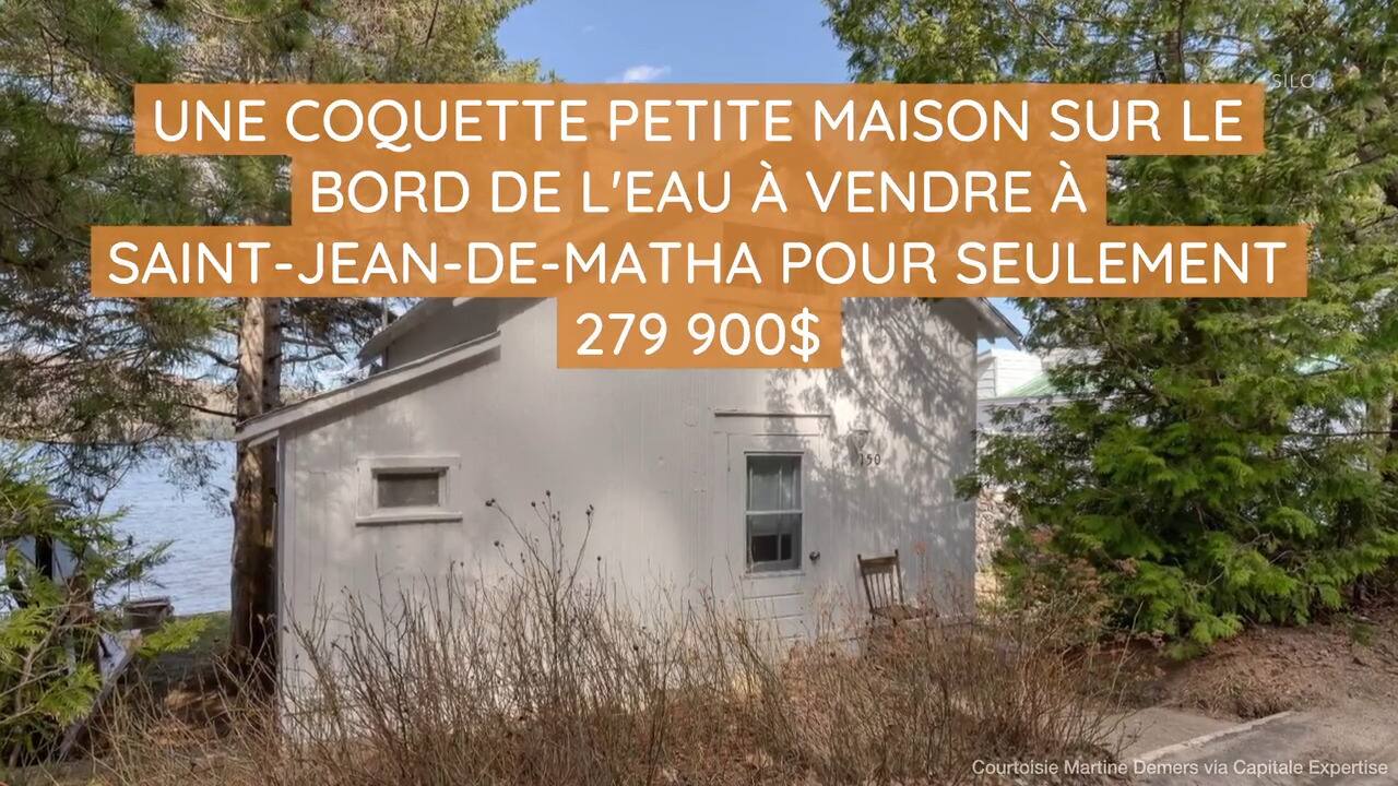 Une coquette maison sur le bord de l'eau à vendre à Saint-Jean-de-Matha pour 279 900$
