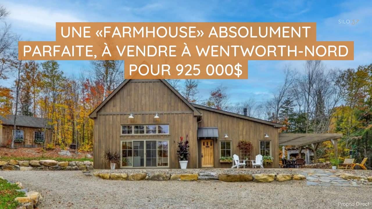 Une «farmhouse» absolument parfaite, à vendre à Wentworth-Nord pour 925 000$