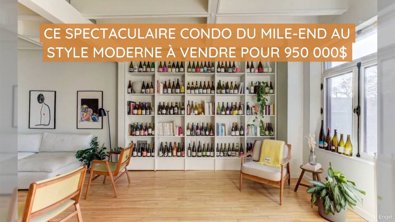 Ce spectaculaire condo du Mile-End au style moderne à vendre pour 950 000$