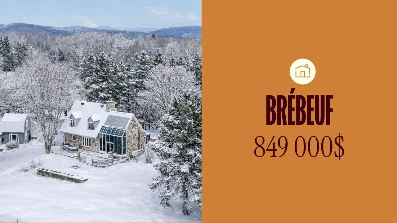 Cette jolie maison en pierre aux airs de chalet est à vendre près de Mont-Tremblant