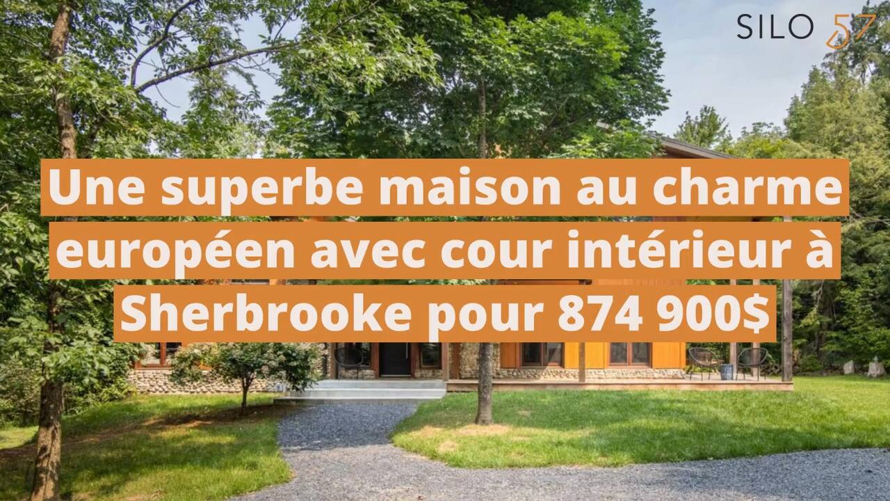 Une superbe maison au charme européen avec cour intérieur à vendre à Sherbrooke pour 874 900$