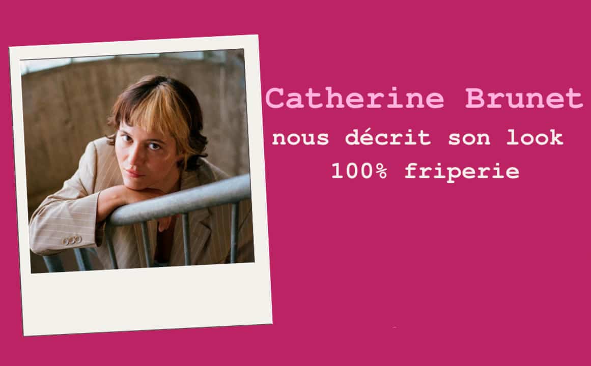Catherine Brunet présente son look 100% friperie
