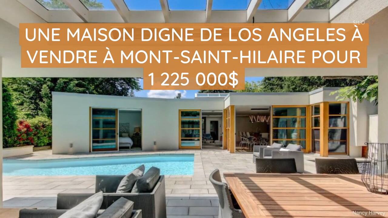 Une maison digne de Los Angeles à vendre à Mont-Saint-Hilaire pour 1 225 000$
