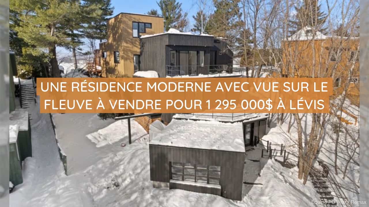 Une résidence moderne avec vue sur le fleuve à vendre pour 1 295 000$ à Lévis