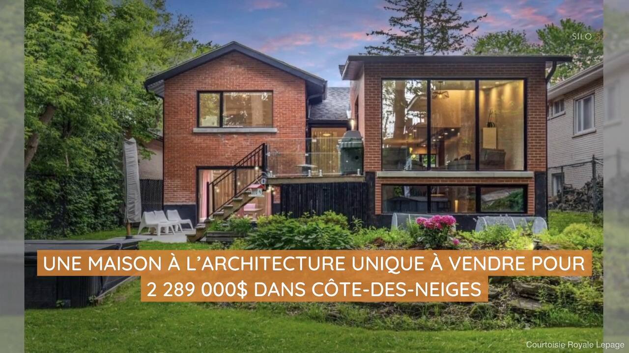 Une maison à l'architecture unique à vendre pour 2 289 000$ dans Côte-des-Neiges