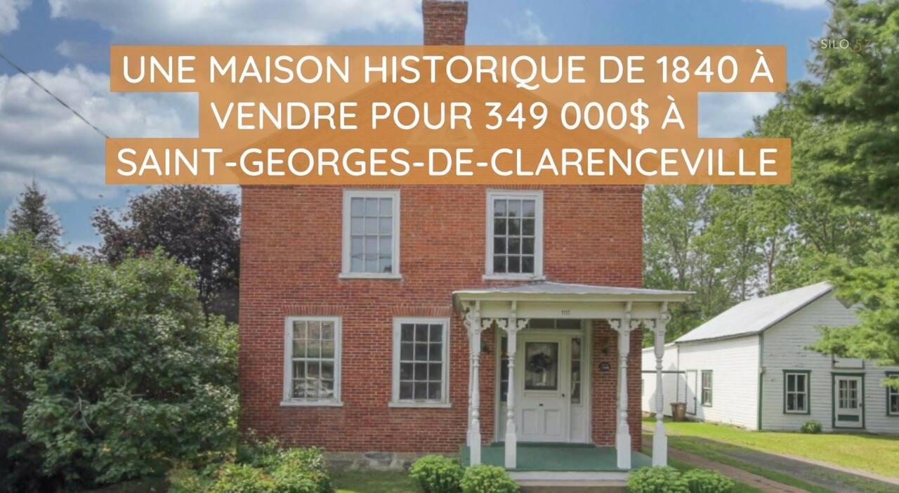 Une maison historique de 1840 à vendre pour 349 000$ à Saint-Georges-De-Clarenceville