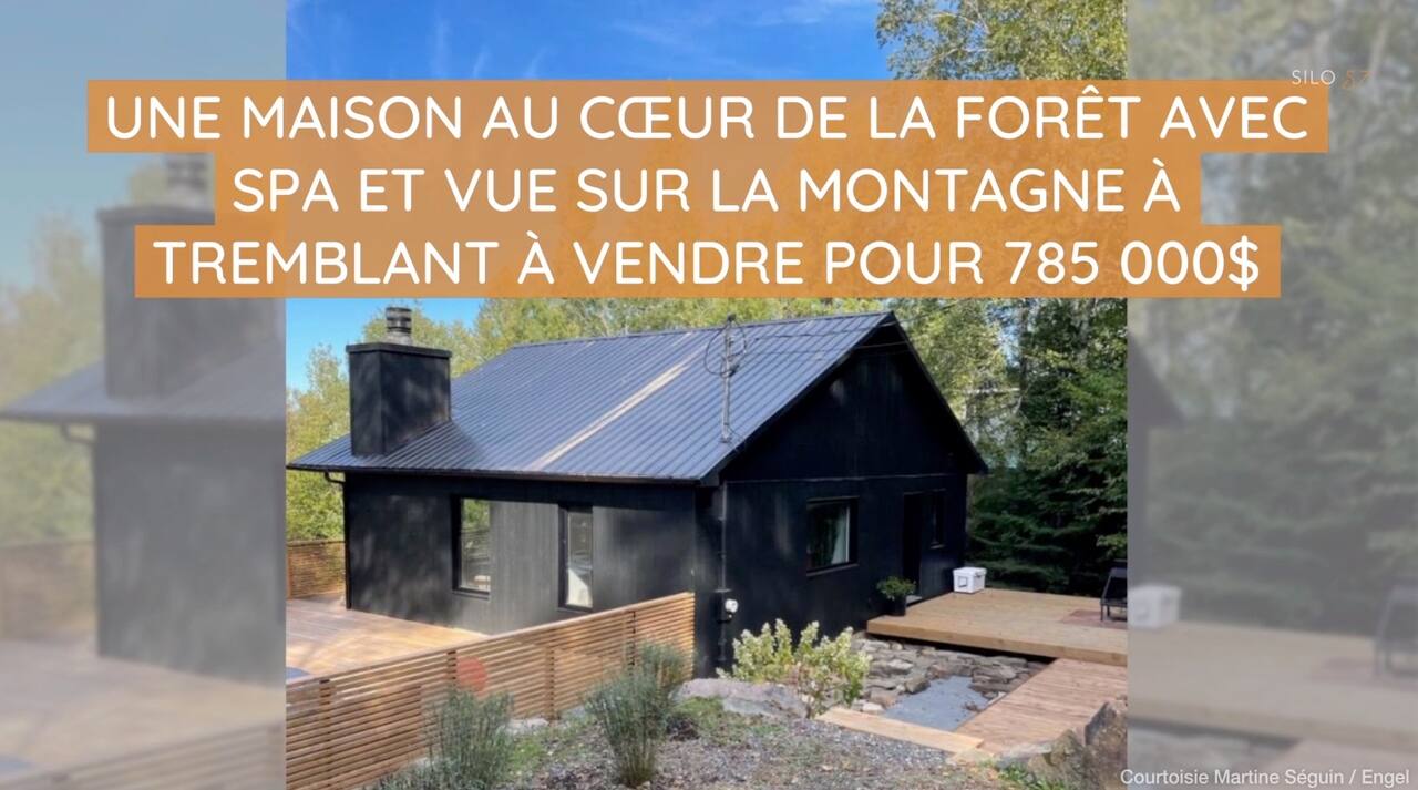 Une maison au coeur de la forêt avec spa et vue sur la montagne à Tremblant à vendre pour 785 000$