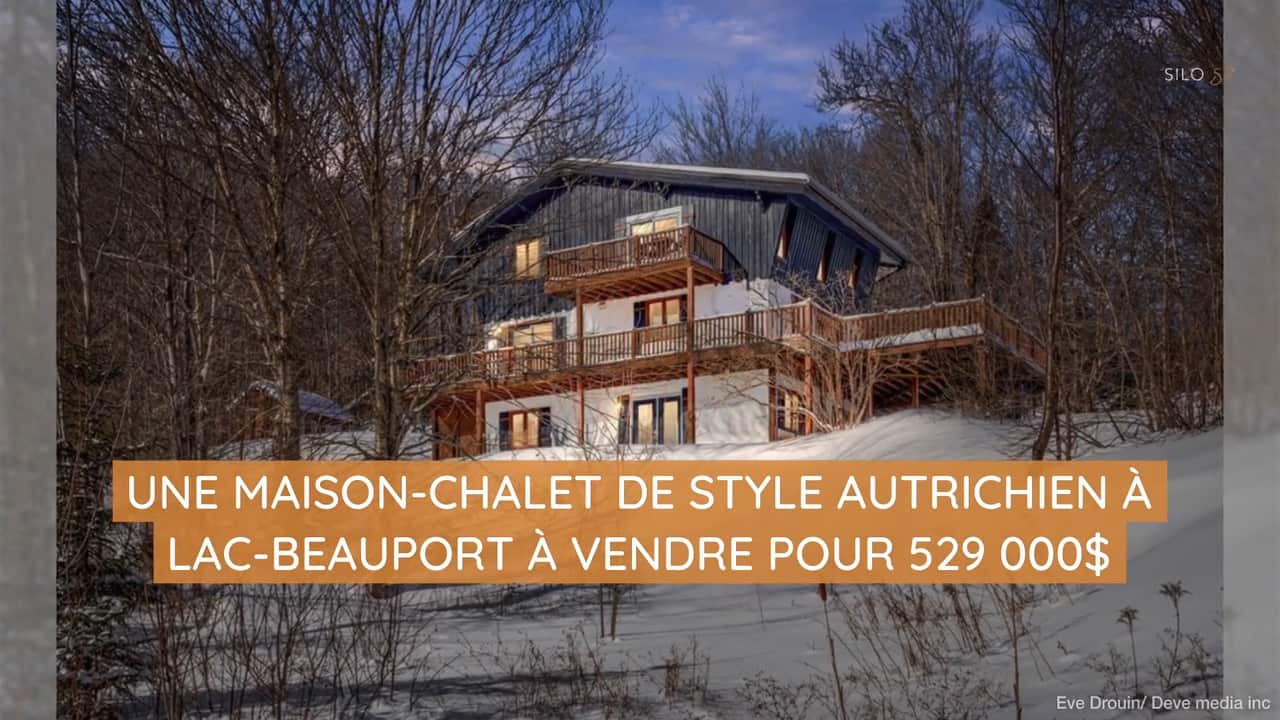 Une maison-chalet de style autrichien à Lac-Beauport à vendre pour 529 000$