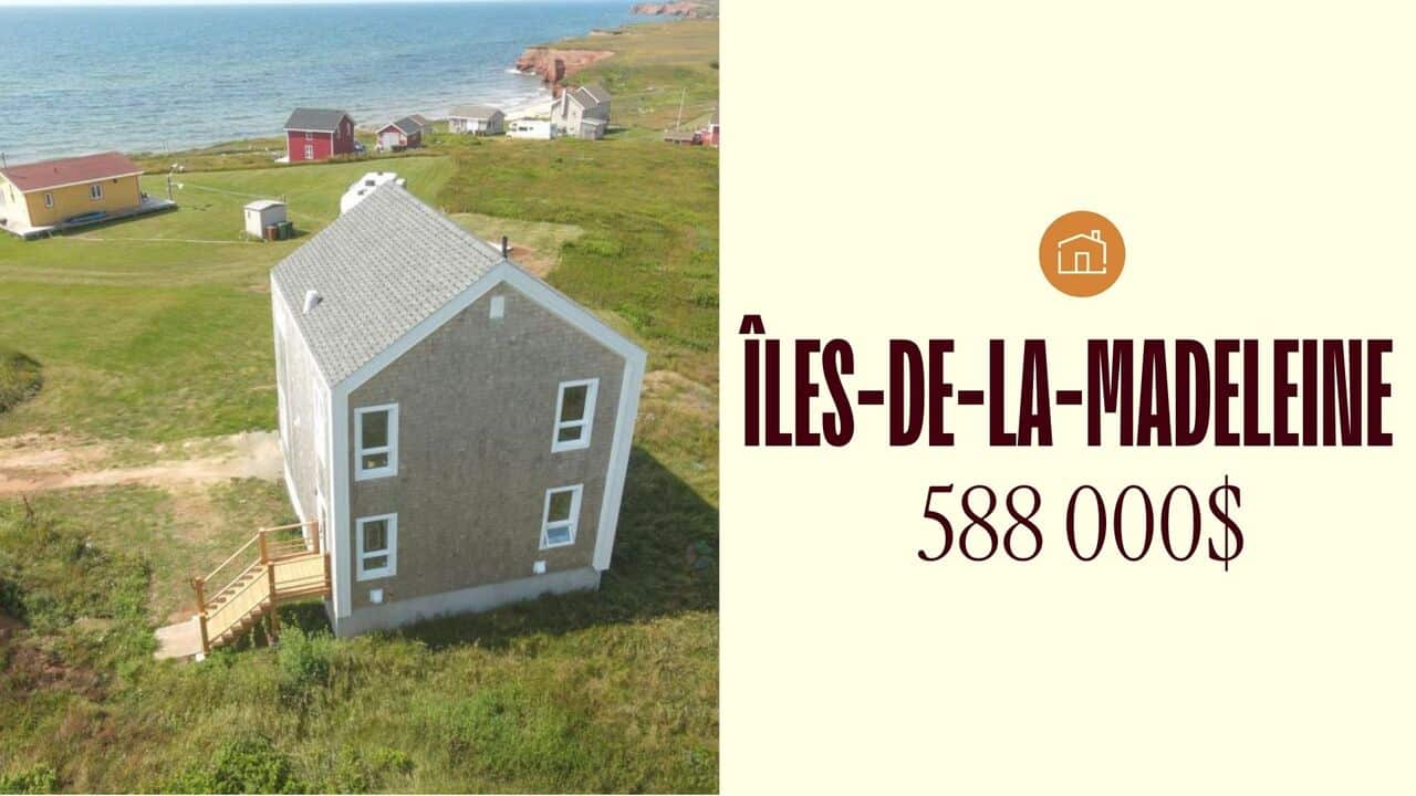 Une maison face à la mer construite en 2025 aux Îles-de-la-Madeleine à vendre pour 588 000$
