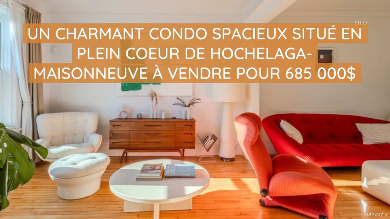 Un charmant condo spacieux en plein coeur de HoMa à vendre pour 685 000$