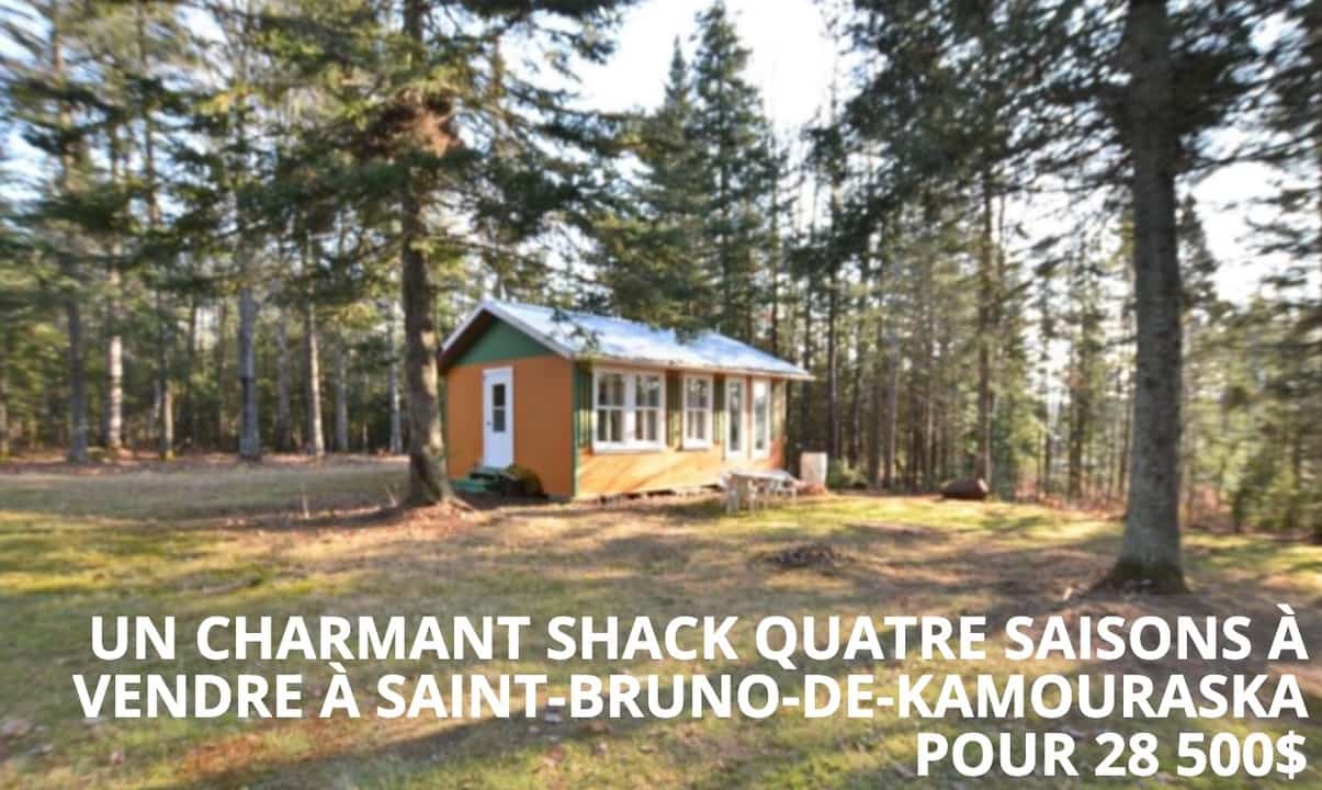 Un charmant shack quatre saisons à vendre à Saint-Bruno-de-Kamouraska pour 28 500$