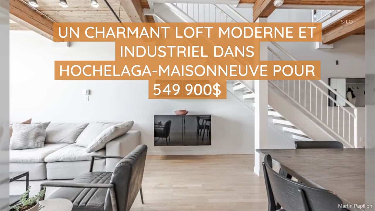 Un charmant loft moderne et industriel dans Hochelaga-Maisonneuve pour 549 900$