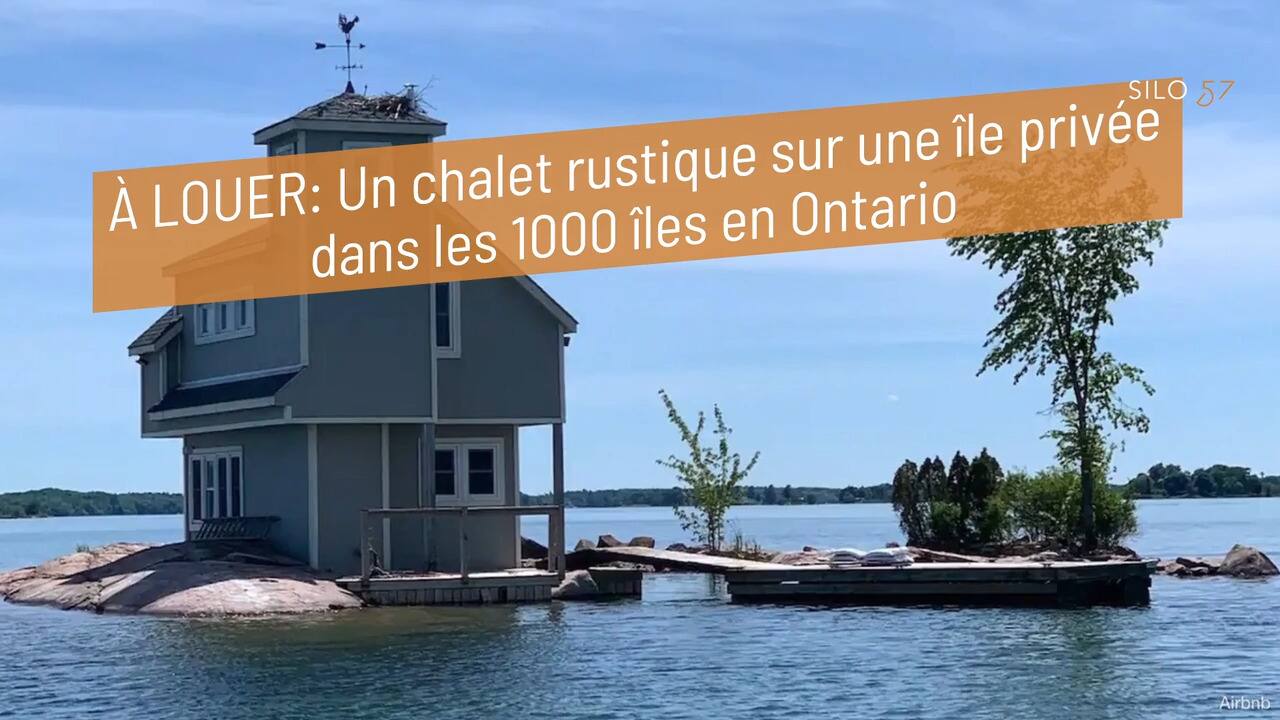À LOUER: Un chalet rustique sur une île privée dans les 1000 îles en Ontario