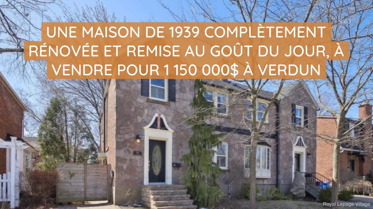 Une maison de 1939 complètement rénovée et remise au goût du jour, à vendre pour 1 150 000$ à Verdun