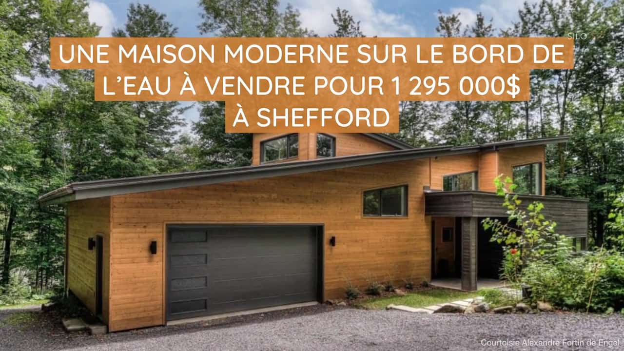 Une maison moderne sur le bord de l'eau à vendre pour 1 295 000$ à Shefford