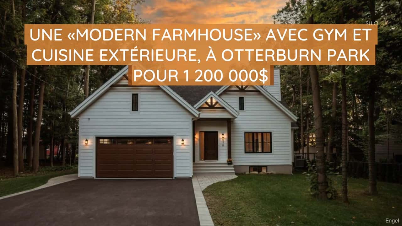 Une «modern farmhouse» avec gym et cuisine extérieure, à vendre à Otterburn Park pour 1 200 000$