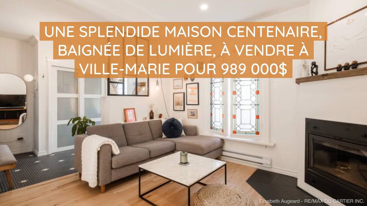 Une splendide maison centenaire, baignée de lumière, à vendre à Ville-Marie pour 989 000$