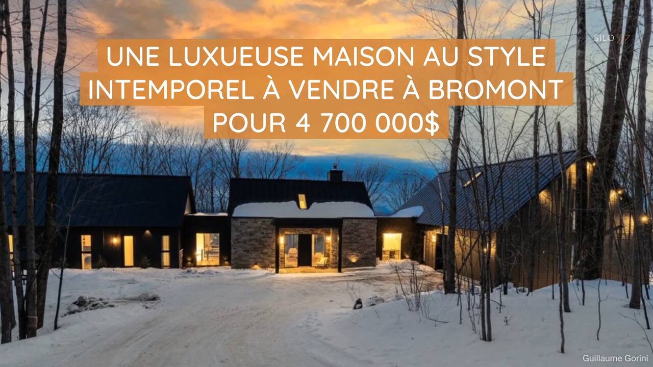 Une luxueuse maison au style intemporel à vendre à Bromont pour 4 700 000$