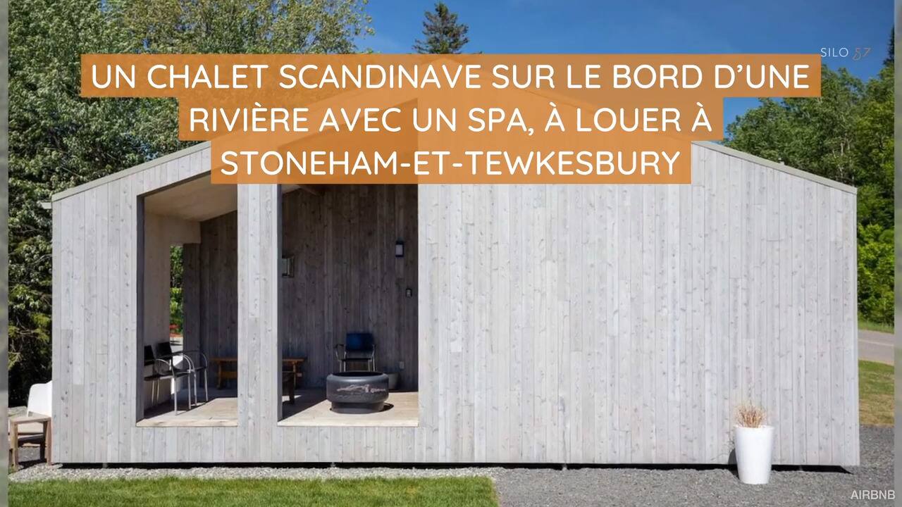 Un chalet scandinave sur le bord d'une rivière avec un spa, à louer à Stoneham-et-Tewkesbury
