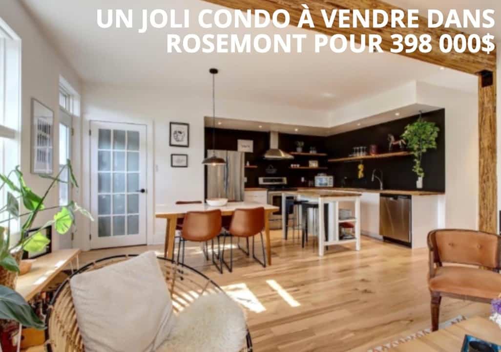 Un joli condo à vendre dans Rosemont pour 398 000$