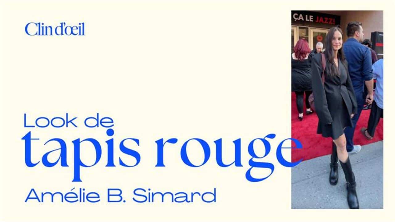 [VIDÉO] Amélie B. Simard dans un veston dos nu sur le tapis rouge de Chicago