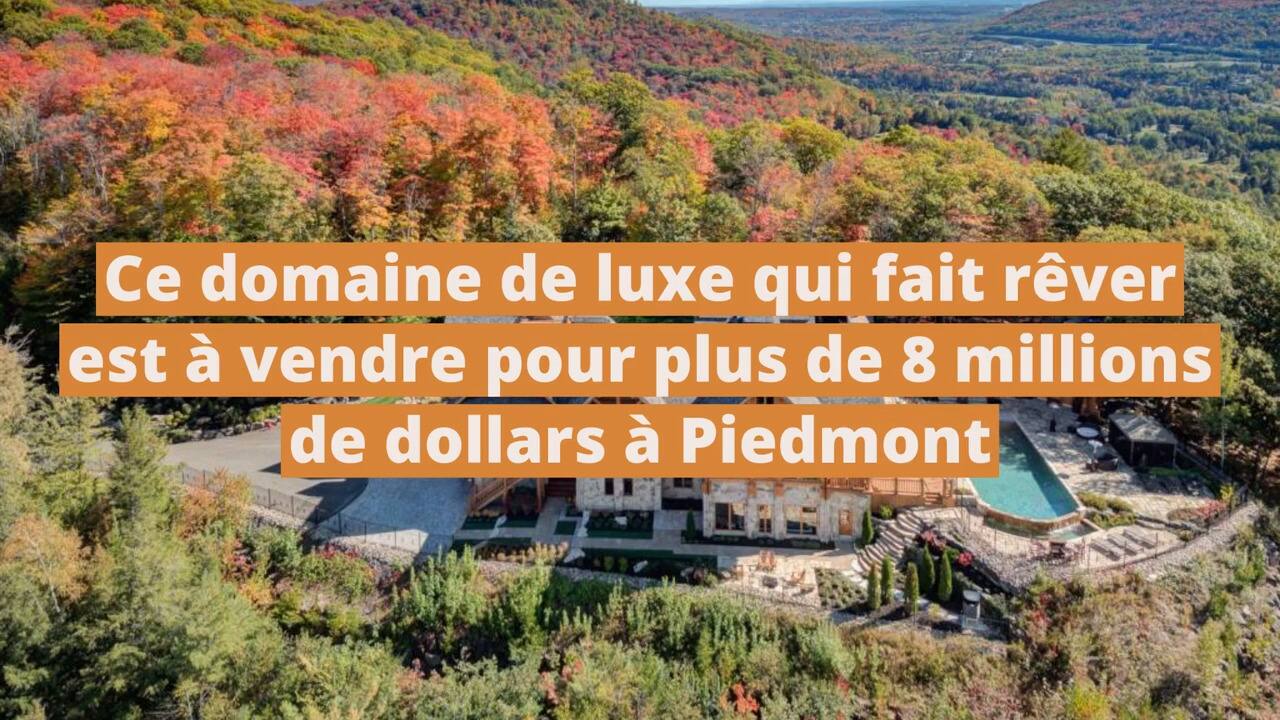 Ce domaine de luxe qui fait rêver est à vendre pour plus de 8 millions de dollars à Piedmont