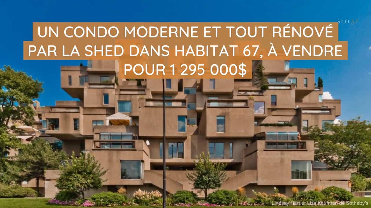 Un condo moderne et tout rénové par la SHED dans Habitat 67, à vendre pour 1 295 000$