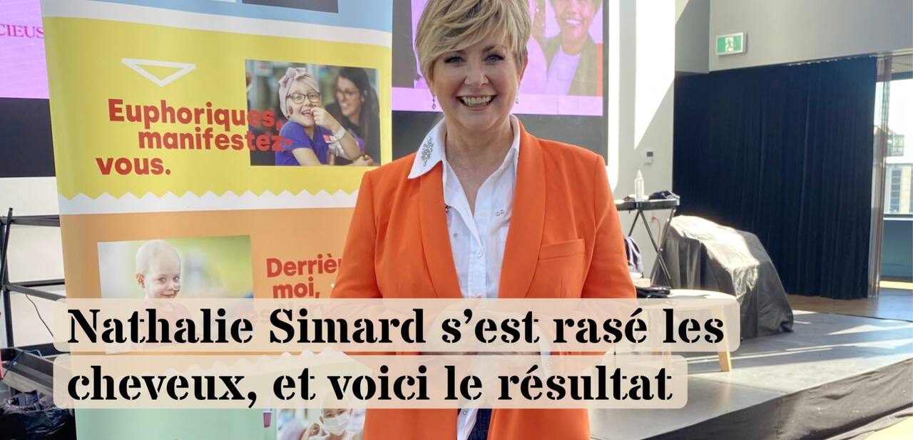 Nathalie Simard s'est rasé les cheveux et voici le résultat