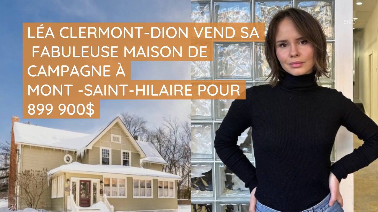 Léa Clermont-Dion vend sa fabuleuse maison de campagne à Mont-Saint-Hilaire pour 899 900$