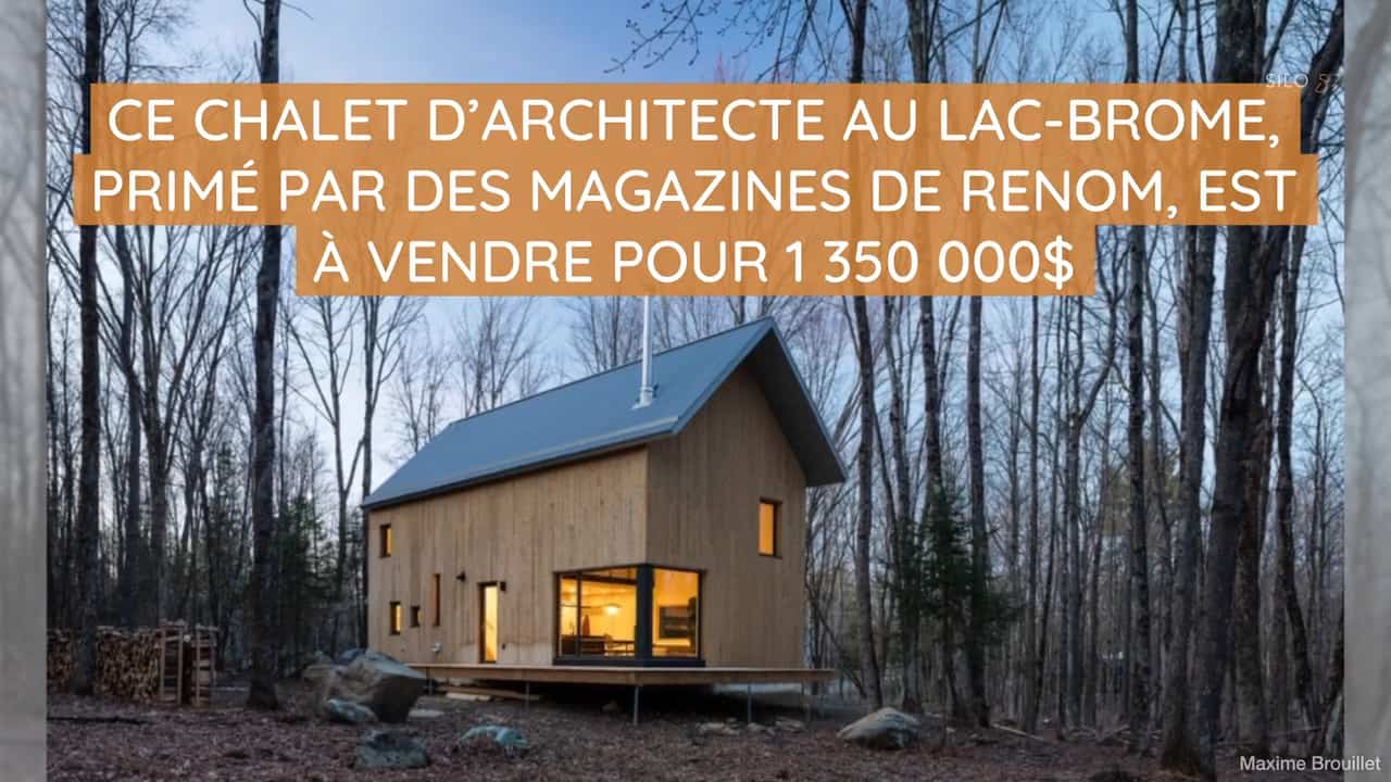 Ce chalet d'architecte au Lac-Brome, primé par des magazines de renom, est à vendre pour 1 350 000$