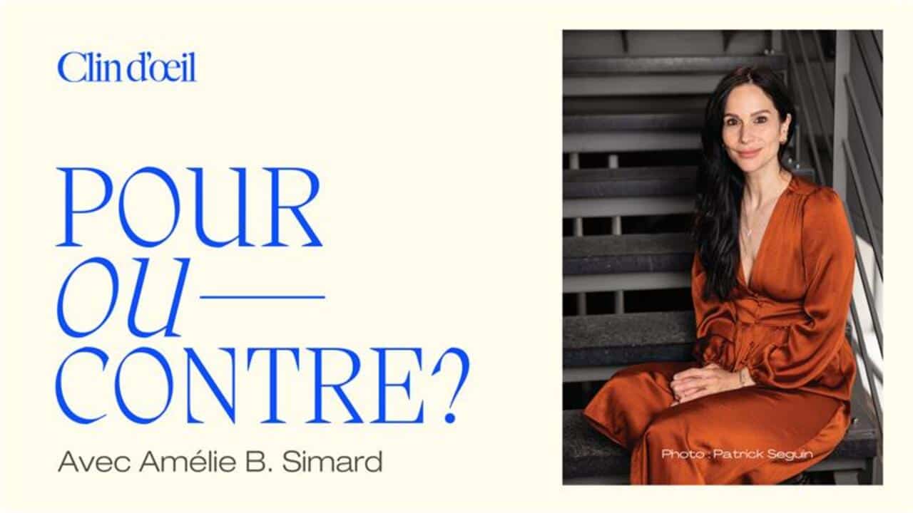 Amélie B. Simard répond au Pour ou Contre Clin d'oeil
