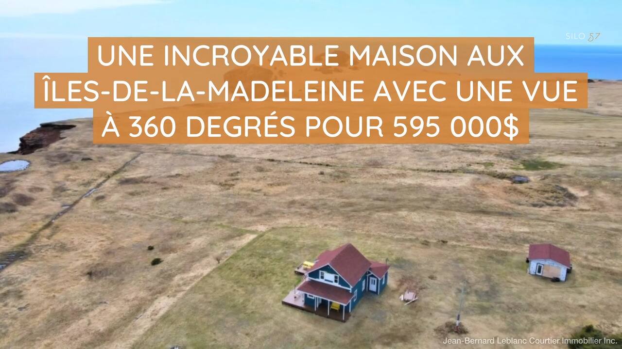 Une incroyable maison aux Îles-de-la-Madeleine avec une vue à 360 degrés pour 595 000$