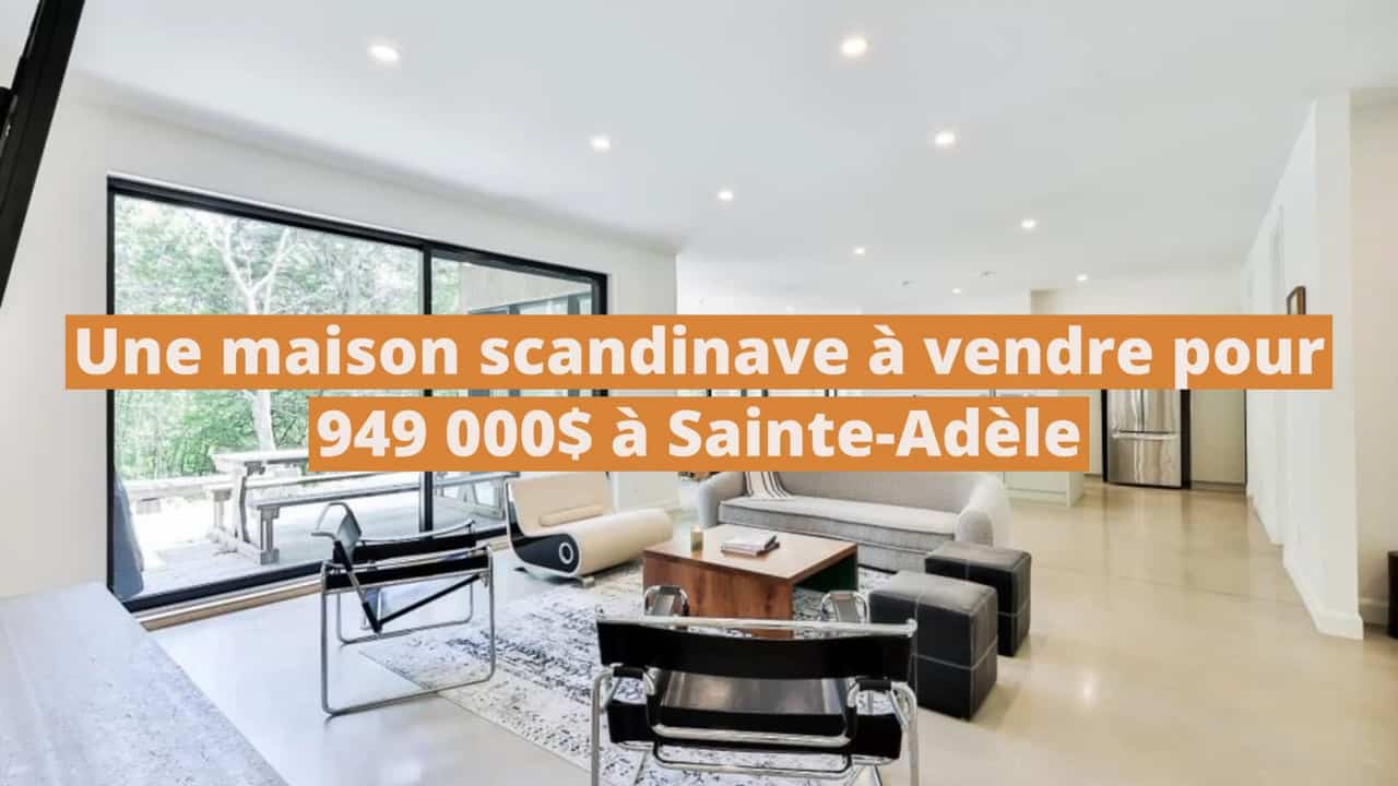 Une splendide maison scandinave en bord de rivière à vendre pour 949 000$ à Sainte-Adèle