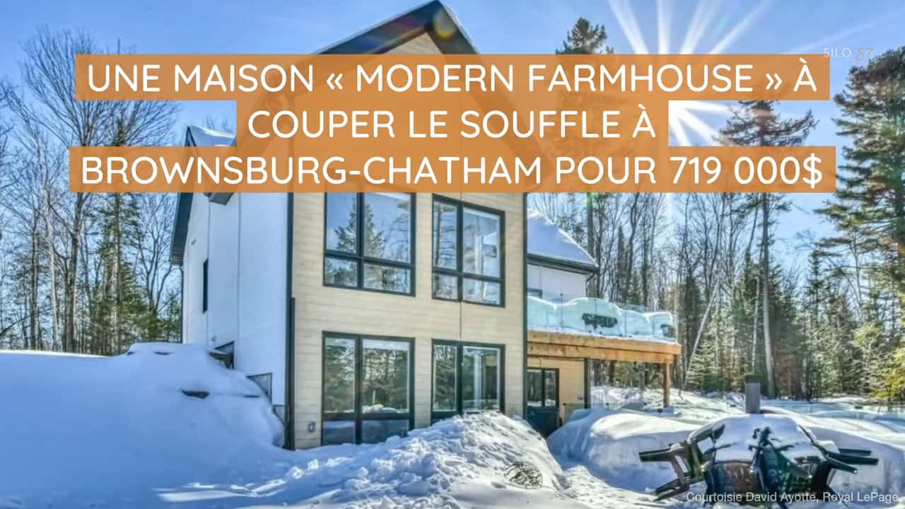 Une maison ''modern farmhouse'' à couper le souffle à Brownsburg Chatham pour 719 000$