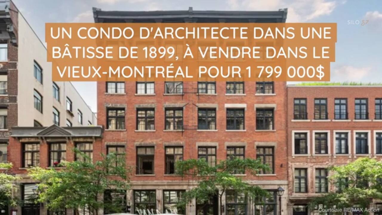Un condo d'architecte dans une bâtisse de 1899, à vendre dans le Vieux-Montréal pour 1 799 000$