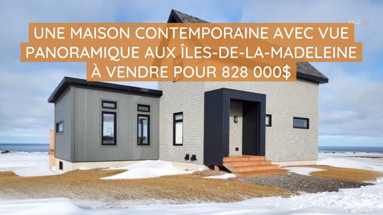 Une maison contemporaine avec vue panoramique aux Îles-de-la-Madeleine à vendre pour 828 000$
