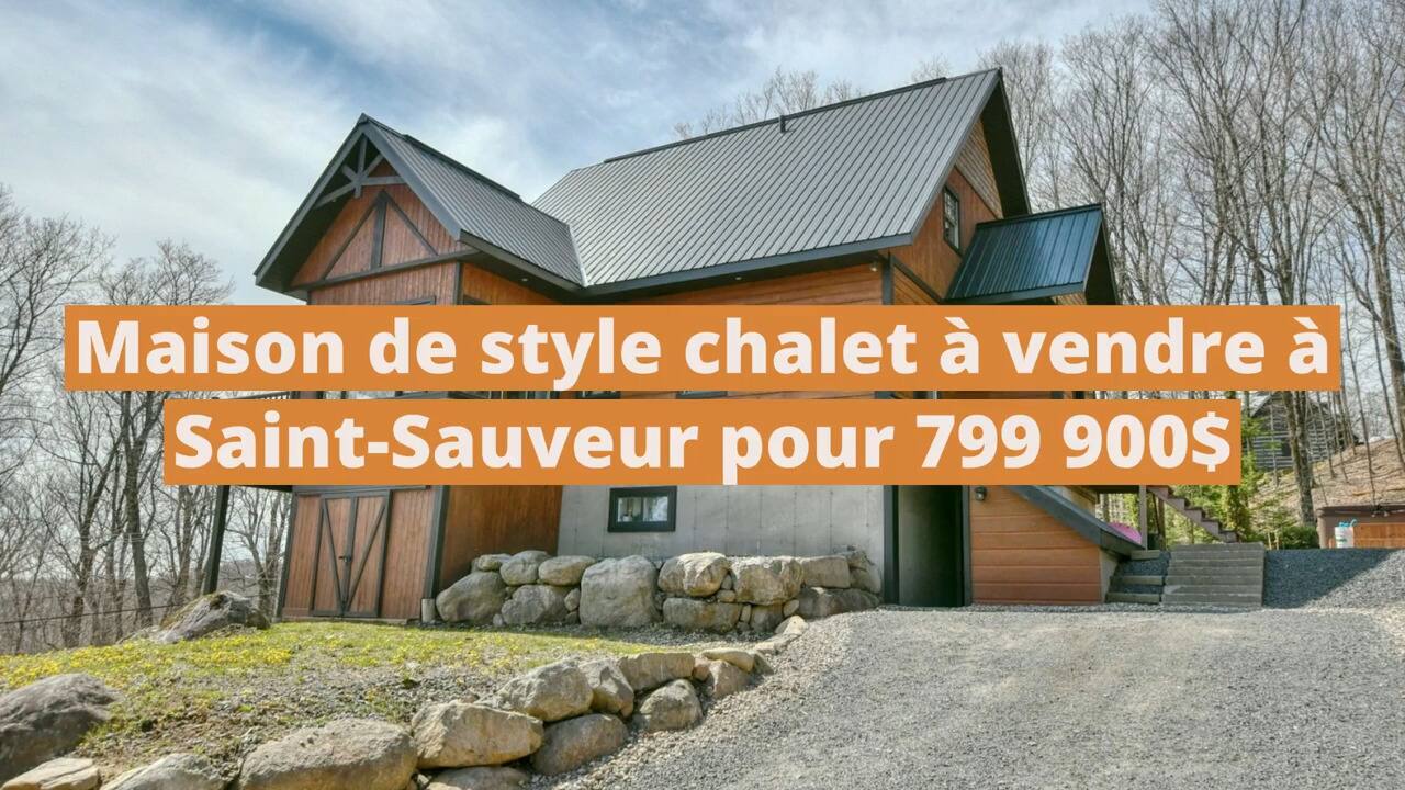 Maison de style chalet à vendre à Saint-Sauveur pour 799 900$