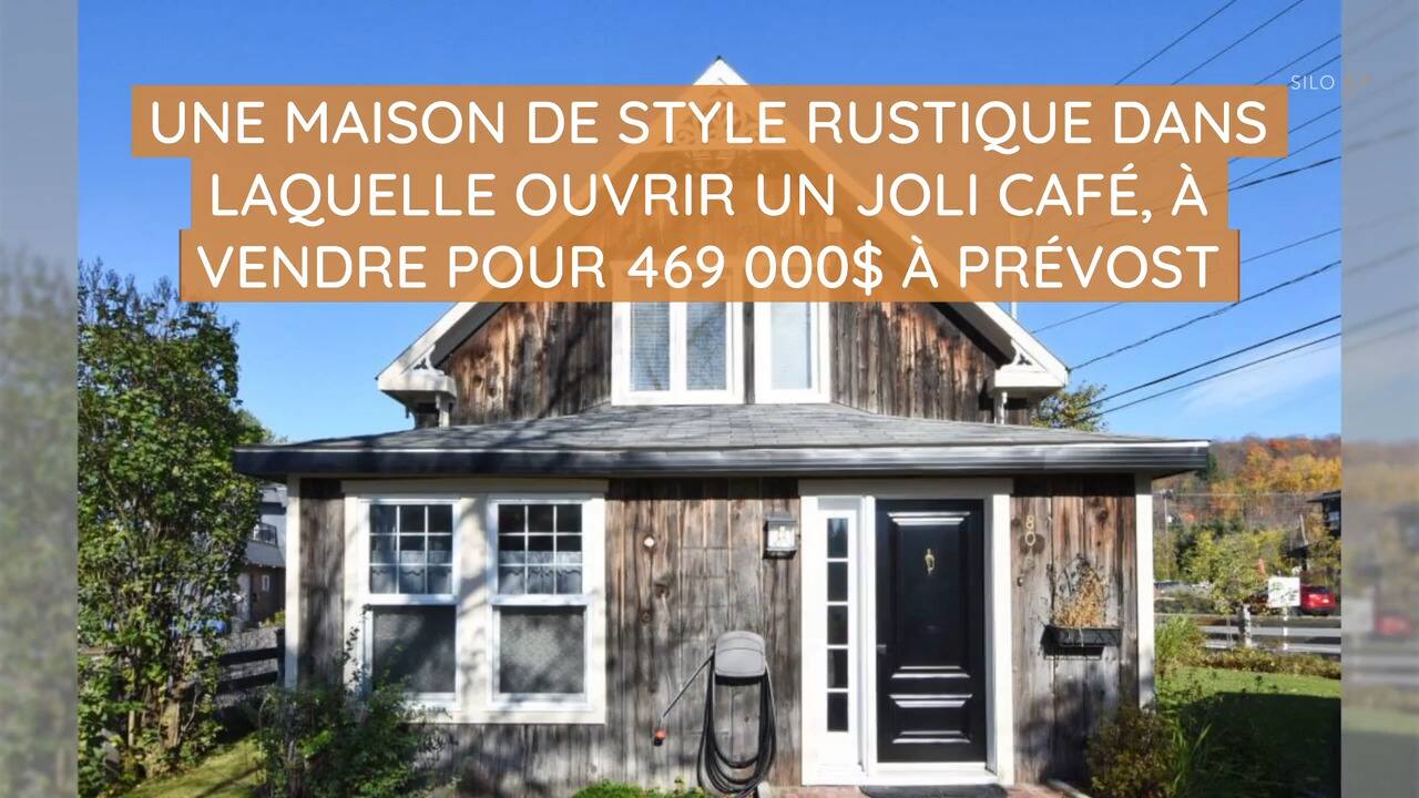 Une maison de style rustique dans laquelle ouvrir un joli café à vendre pour 469 000$ à Prévost