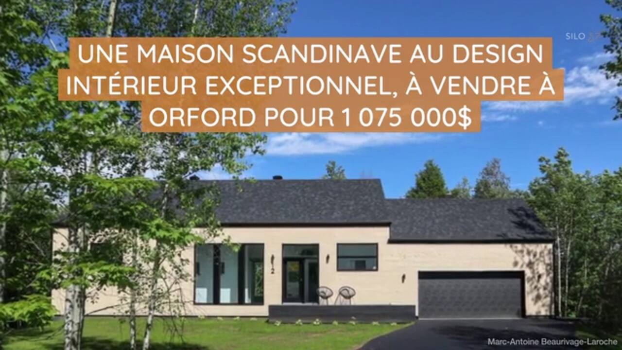 Une maison scandinave au design intérieur exceptionnel, à vendre à Orford pour 1 075 000$