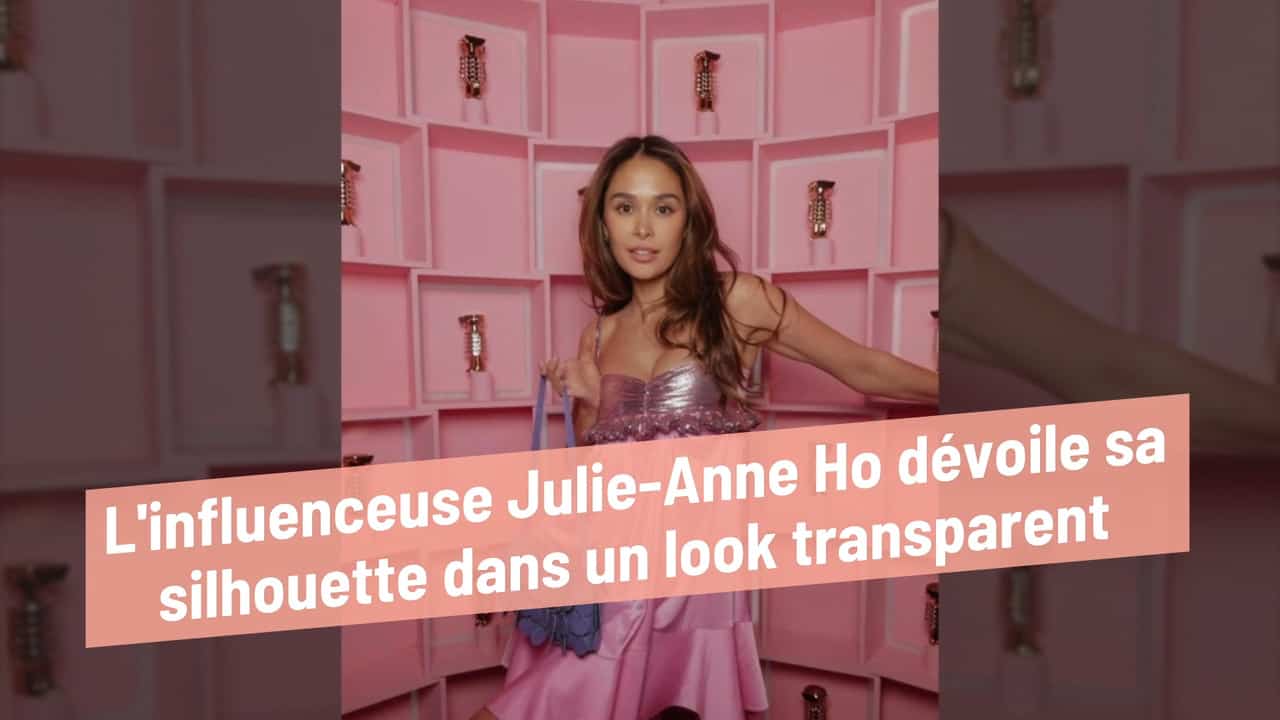 L'influenceuse Julie-Anne Ho dévoile sa silhouette dans un look transparent