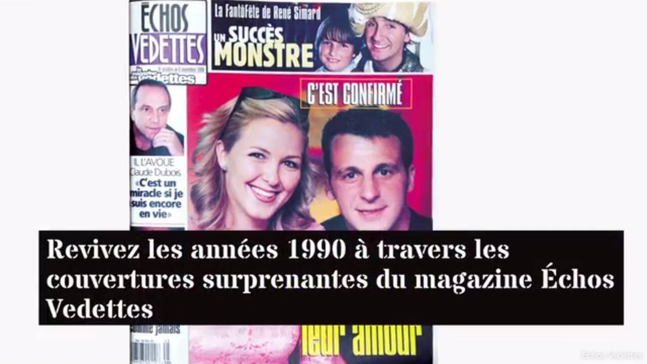 Revivez les années 1990 à travers les couvertures surprenantes du magazine Échos Vedettes