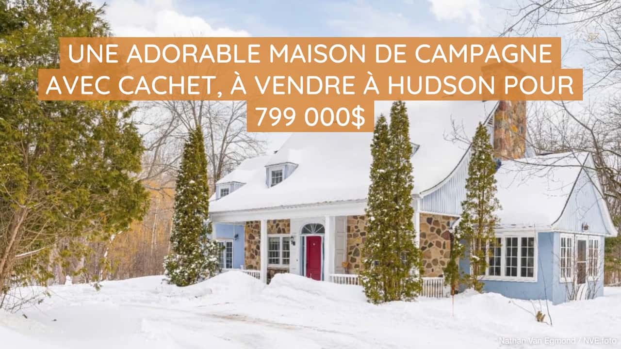 Une adorable maison de campagne avec cachet à vendre à Hudson pour 799 000$