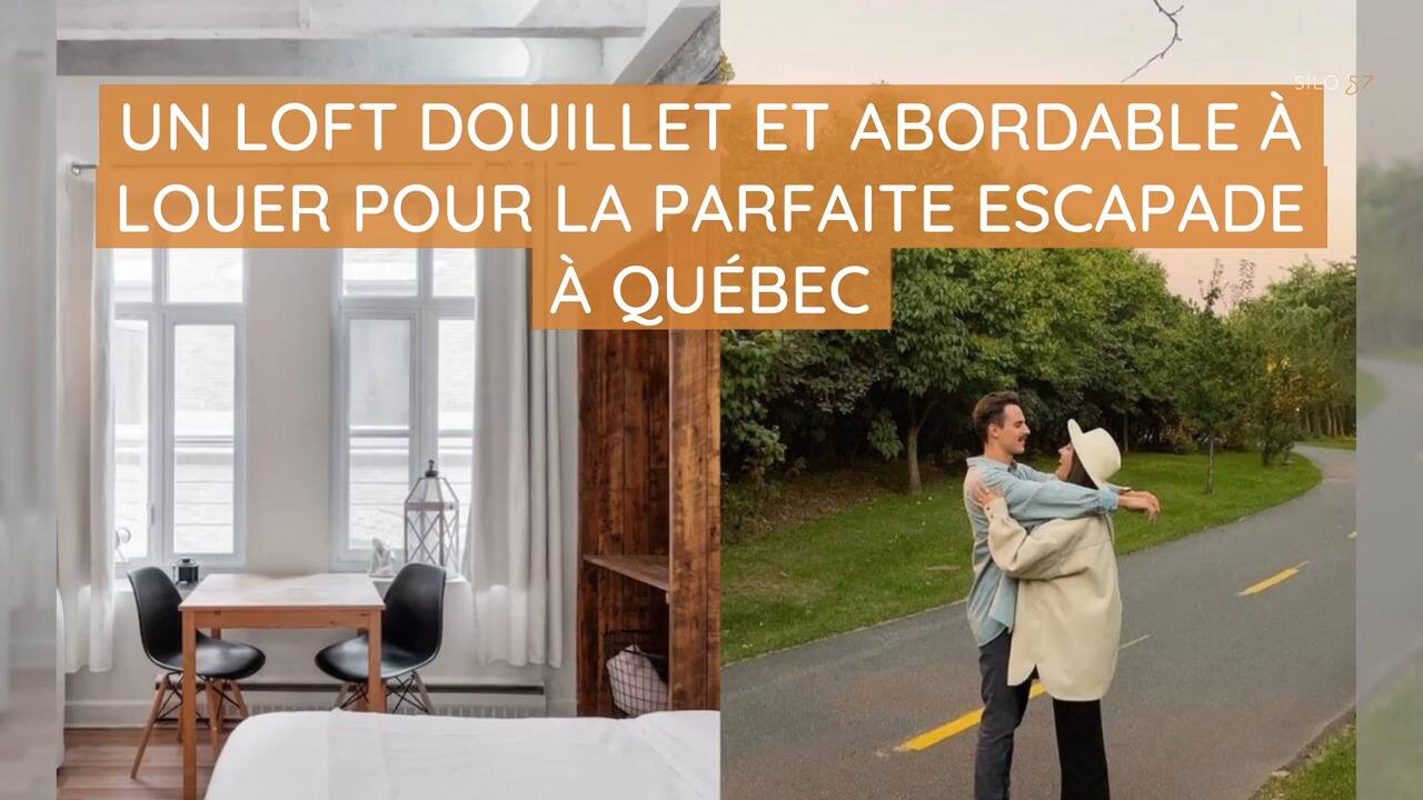 Un loft douillet et abordable à louer pour la parfaite escapade à Québec