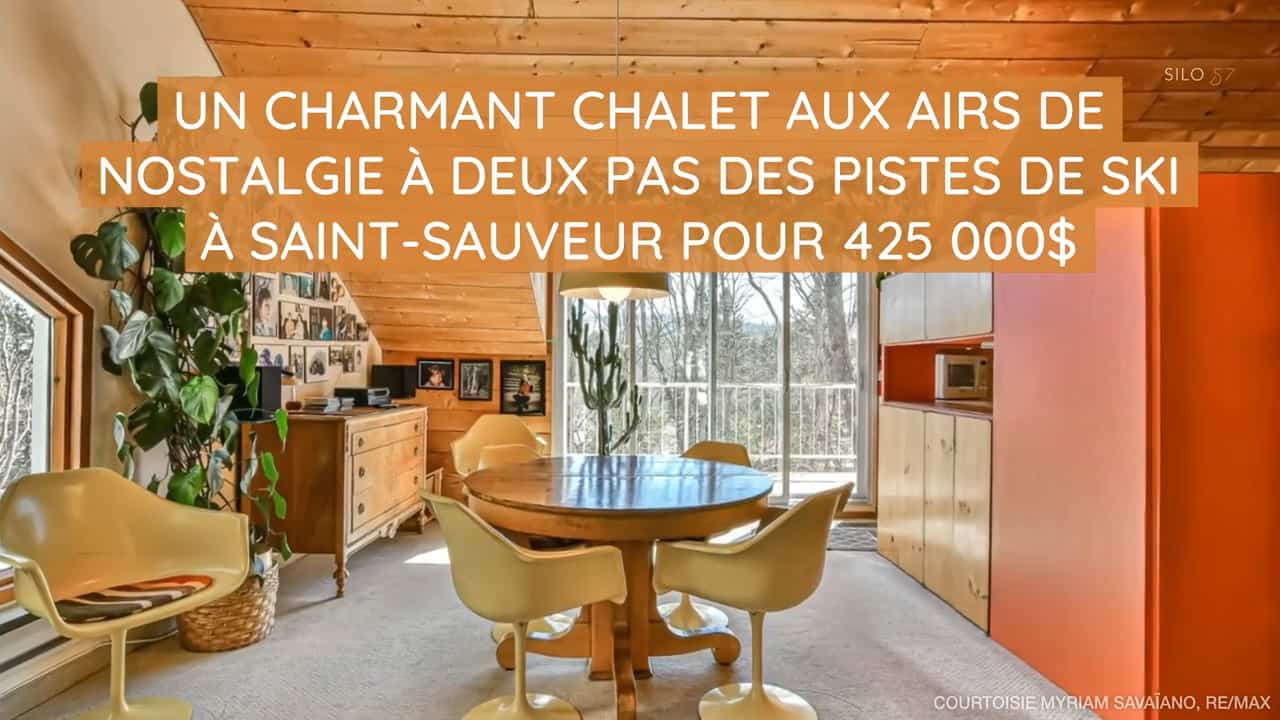 Un charmant chalet aux airs de nostalgie à deux pas des pistes de ski à Saint-Sauveur pour 425 000$
